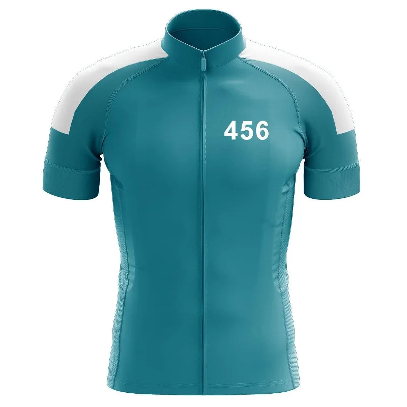 Squid Character #456 Cycling Jersey (Blue) Basic Hoodie Sweatshirt