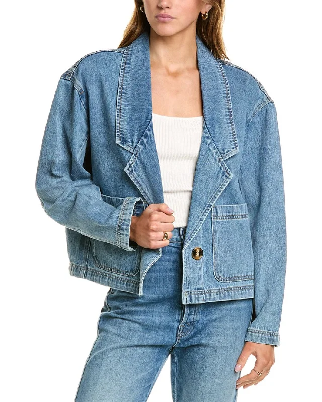 Oat New York Denim Jacket Modern Work Blazer