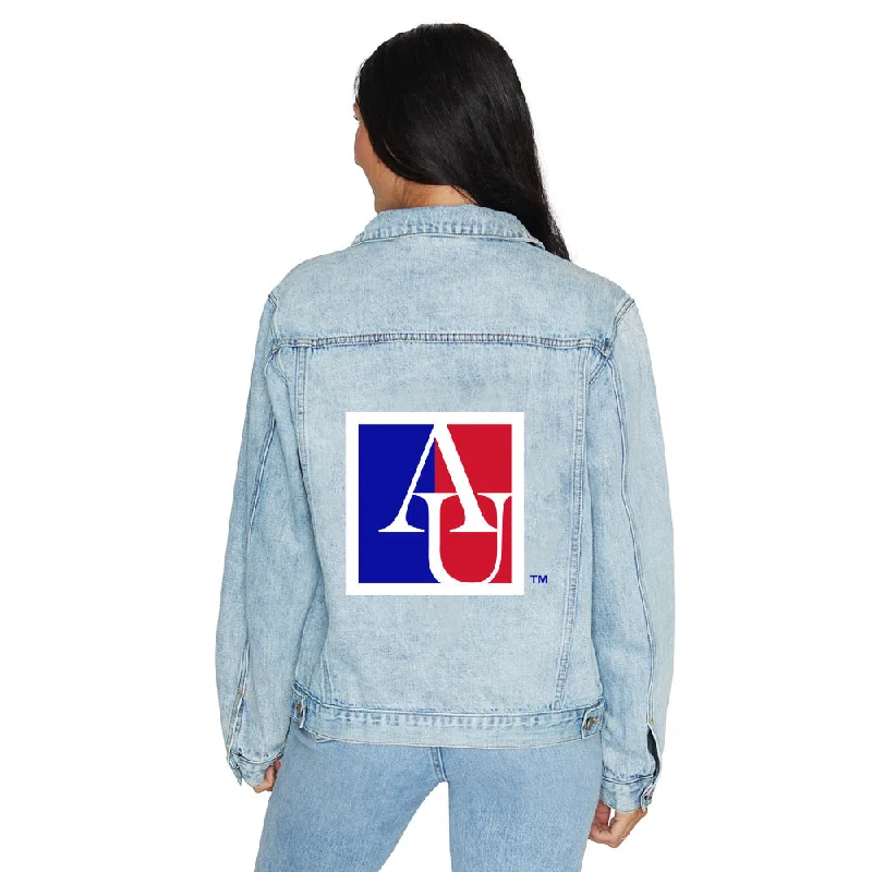 American University Denim Jacket Women's college jackets