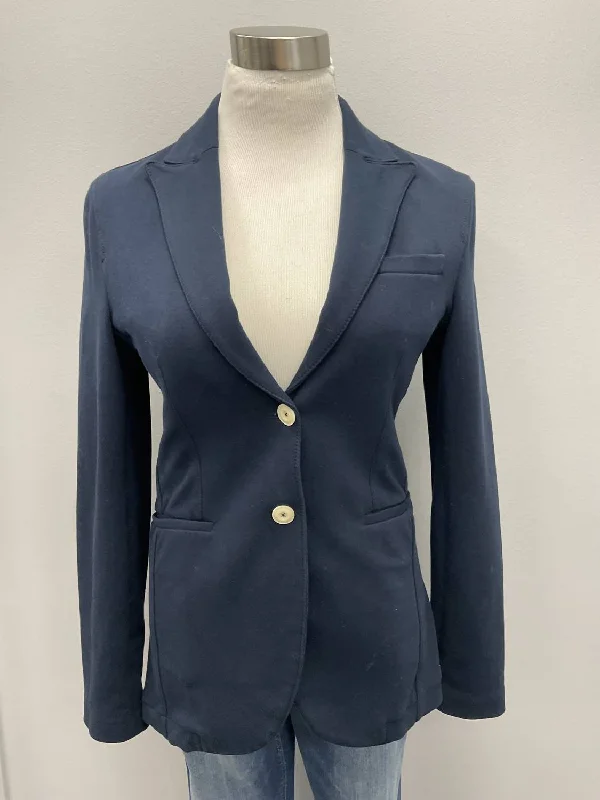 Navy Cotton Stretch Jacket Stylish Women’s Blazers