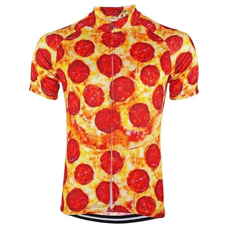 Pepperoni Pizza Cycling Jersey Pullover Hoodie Sweatshirt