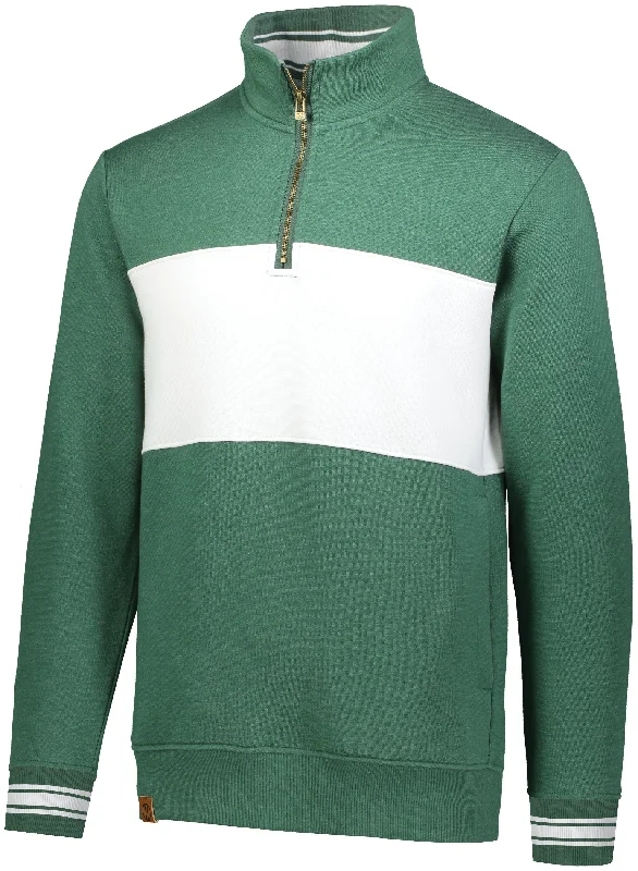 DARK GREEN HEATHER/WHITE