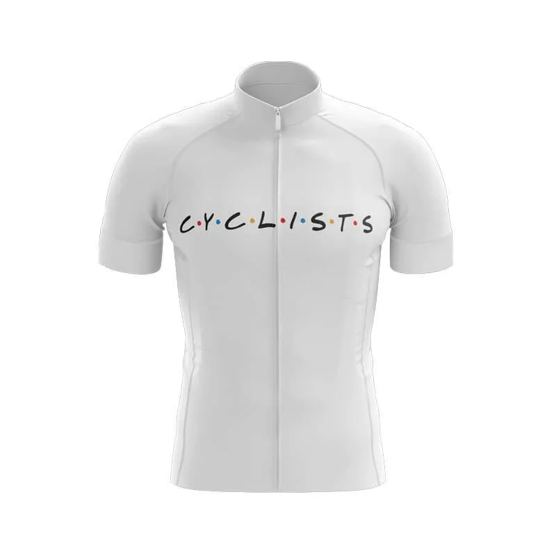 C.Y.C.L.I.S.T.S (Friends Theme) White Cycling Jersey Cozy Hoodies & Sweatshirts