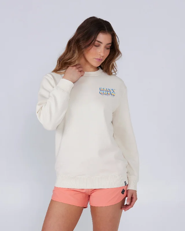 Salty Crew Womens Sweatshirt Summertime Premium Crew Relaxed Hoodie Sweatshirt Fit