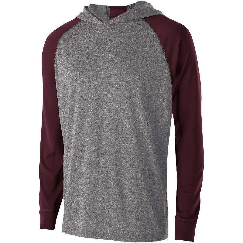 GRAPHITE HEATHER/MAROON