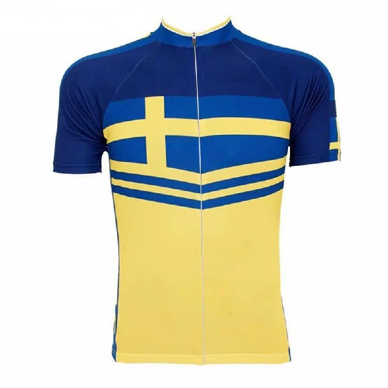 Retro Sweden Sverige Flag Cycling Jersey Casual Sweatshirts for Women