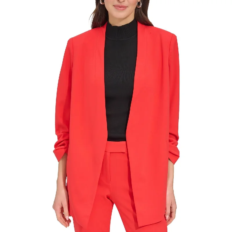 Womens Crepe Long Sleeves Open-Front Blazer Work Blazer Collection