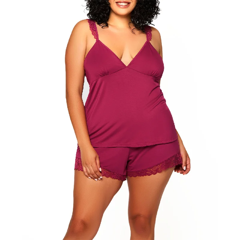 2 PC Cami Set Plus Size Linen pajama sets