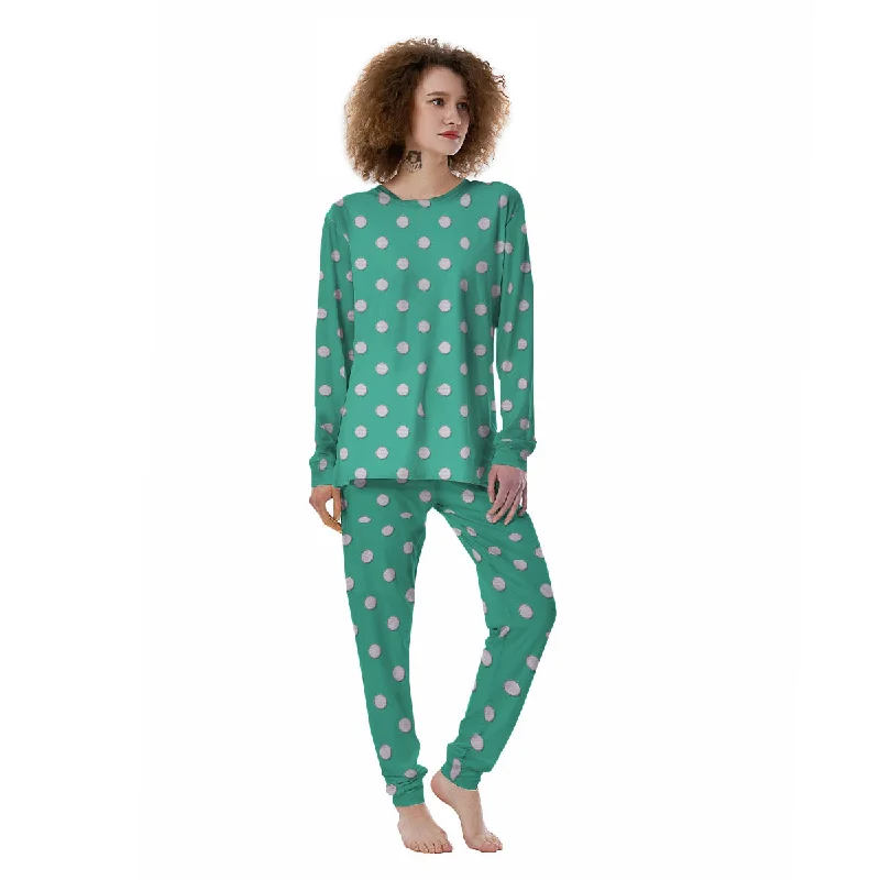 Golf Ball Print Pattern Women's Pajamas Elegant pajama sets