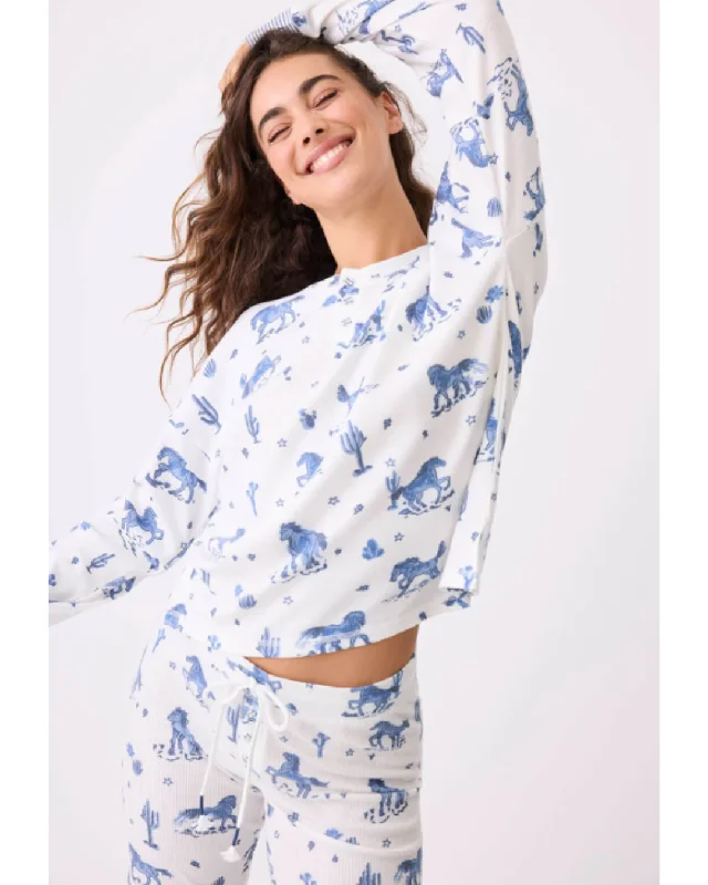 Sleep Top Desert Daze Ivory Fall pajama sets