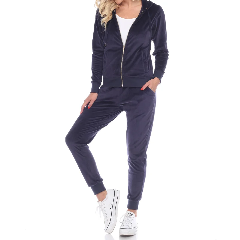 Women's 2 Piece Velour Tracksuit Set Velvet pajama sets