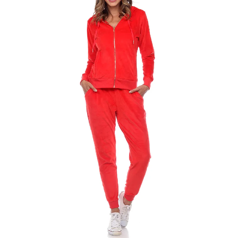 Women's 2 Piece Velour Tracksuit Set Winter pajama sets