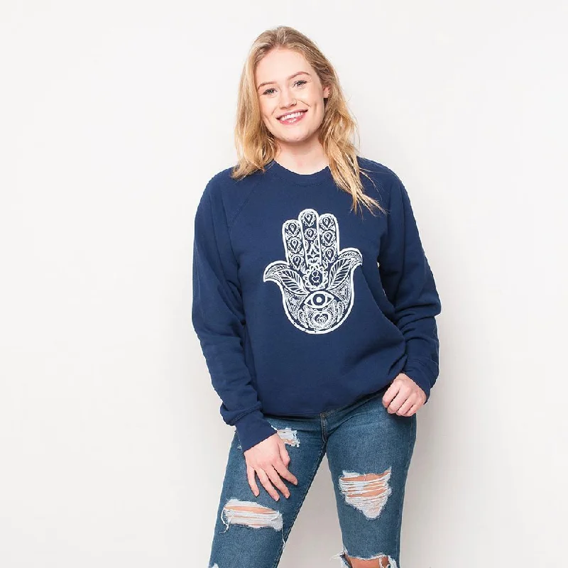 H&L - Hand - Womens Sweat - Navy Edgy sweaters