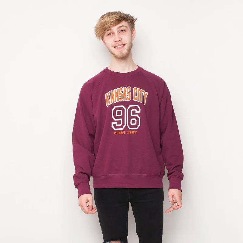 H&L - Kansas - Mens Sweat - Burgundy Alpaca wool sweaters