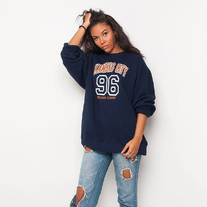 H&L - Kansas - Womens Sweat - Navy Best everyday sweaters