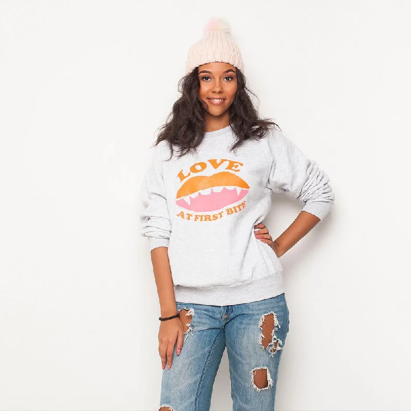 H&L - Love Bite - Womens Sweat - Grey High-end sweaters