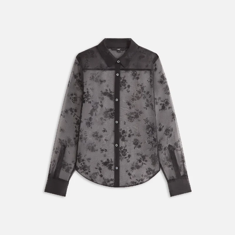 Kith Women Shia Floral Shirt - Black Luxury sweaters