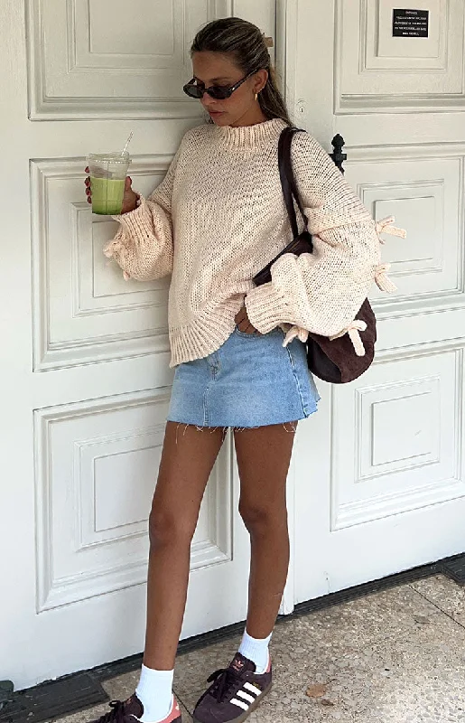 Short and Sweet Cream Knit Jumper Thanksgiving sweaters