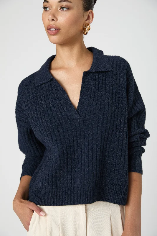 Vhari Collar Long Sleeve Sweater Best sweaters for winter