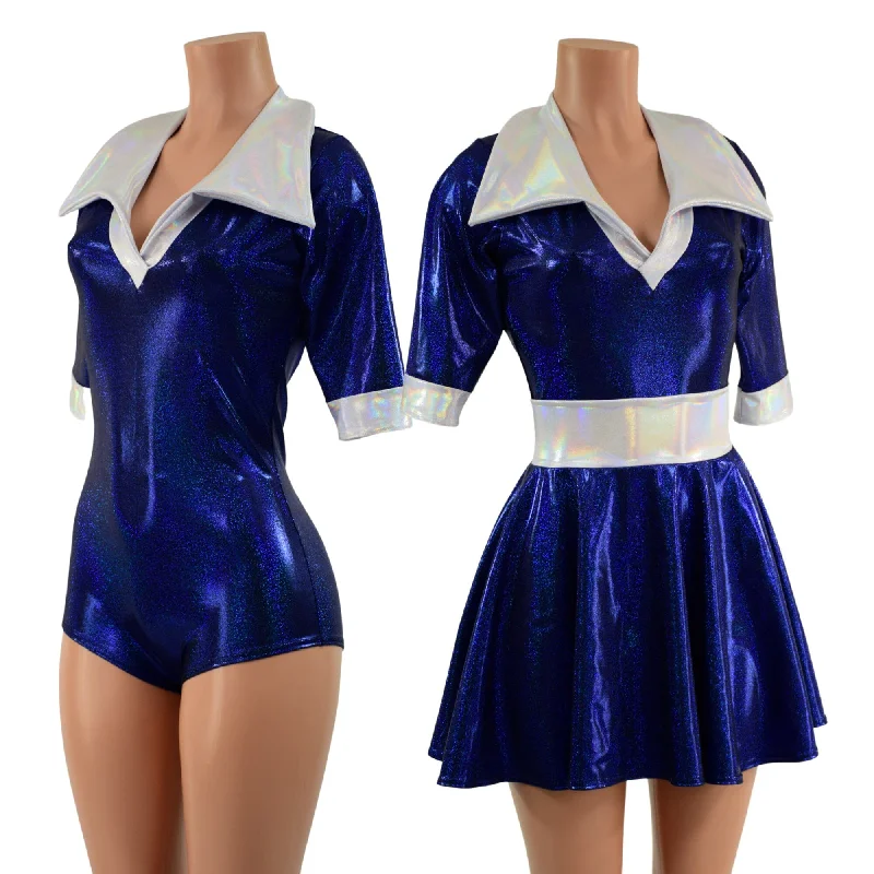 2PC Sailor Skirt and Romper Set Affordable unclassified skirts