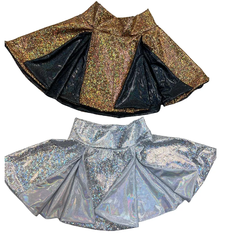 Build Your Own 15" Flip Skirt with Double Front Slits Soft fabric unclassified skirts