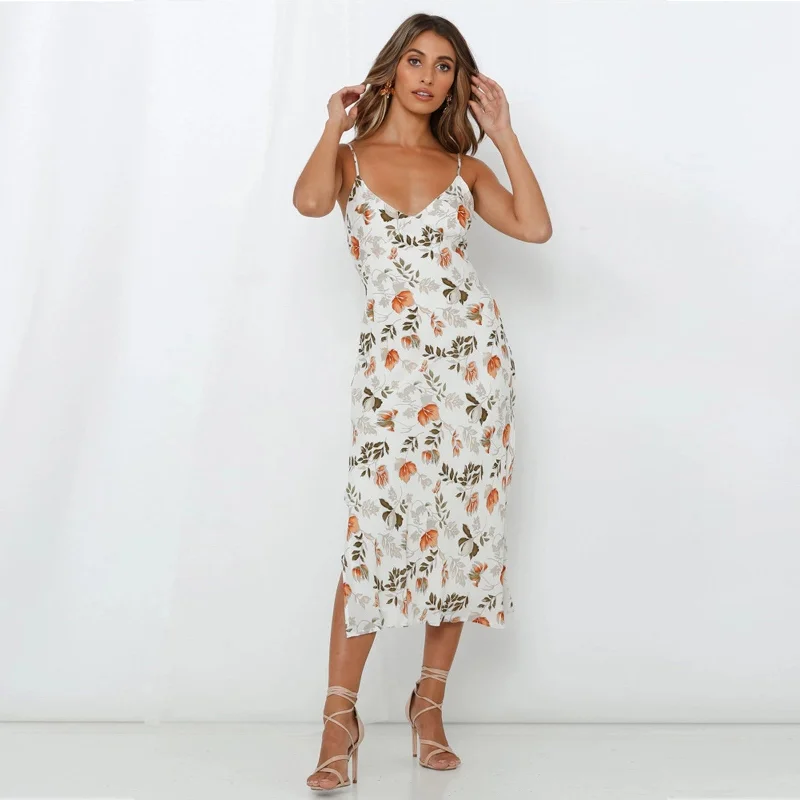 Diedra Floral Chiffon Midi Dress Discounted midi dresses