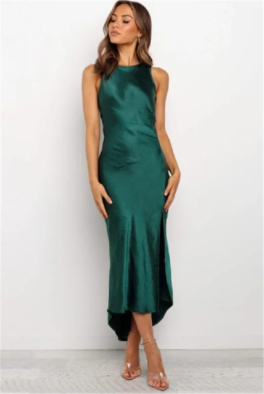 Laken Modal Blend Sleeveless Midi Dress - Sage Elegant midi dresses