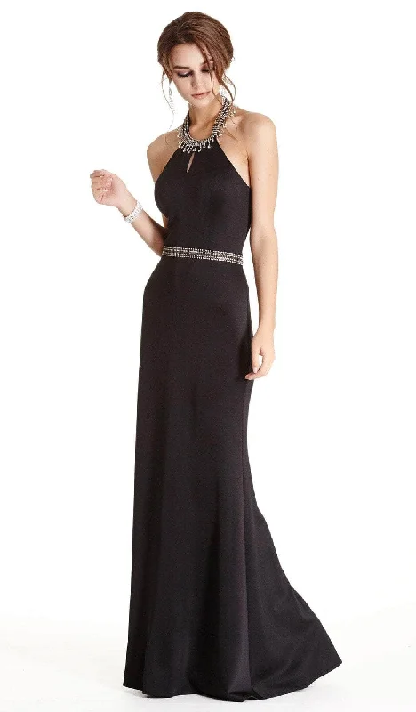 Aspeed Design - Beaded High Halter Evening Gown L1768 Designer party dresses