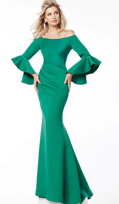 Jovani - 59993 Off Shoulder Bell Sleeve Draping Mermaid Gown Glamorous party dresses