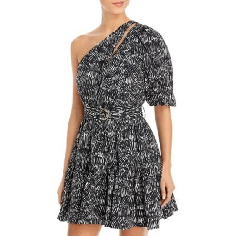 Jonathan Simkhai Ladies Black & White "Adriana" Abstract Print Dress Boho floral dresses