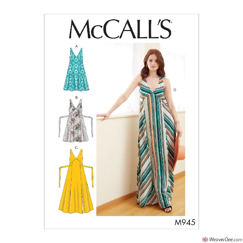 McCall's Pattern M7945 Misses' Dresses Comfortable floral dresses for everyday wear