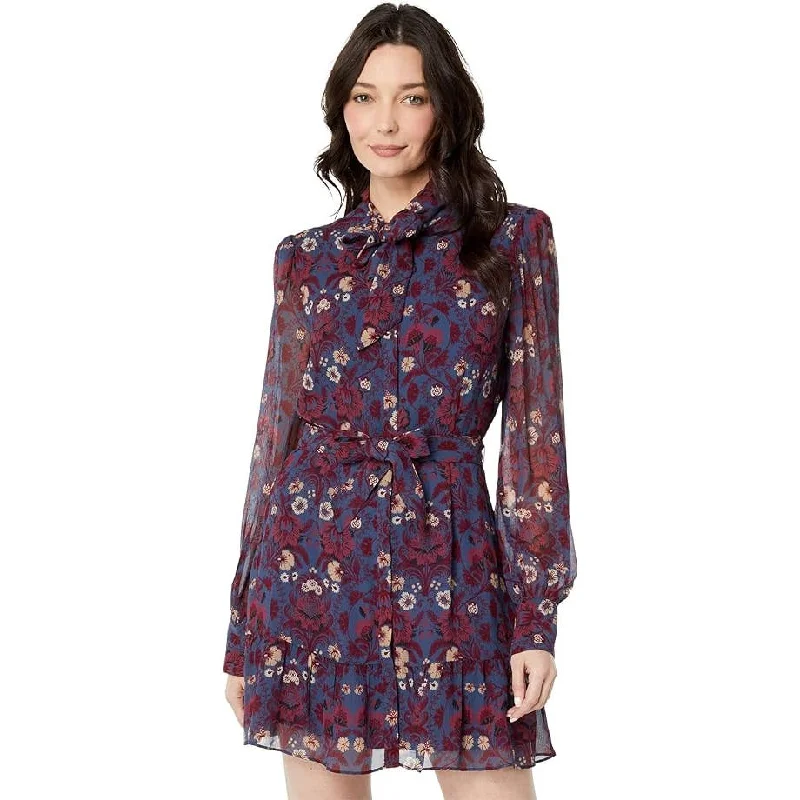 Paige Vittoria Floral Pure Silk Dress Amethyst Multi, Size Small Best floral dresses for casual outings