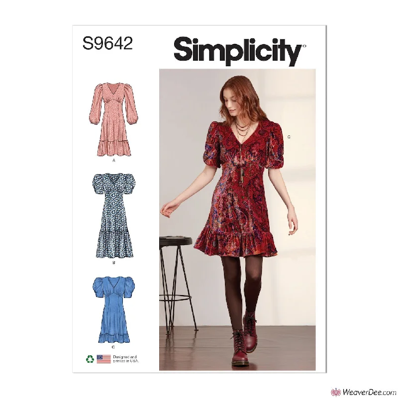 Simplicity Pattern S9642 Misses' Dress Chic floral dresses