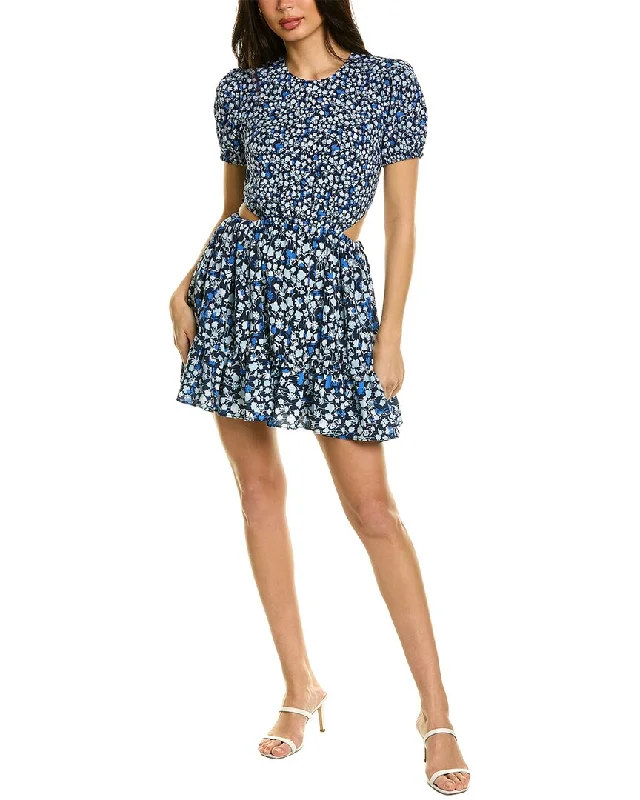 French Connection Bethany Verona Cutout Mini Dress Button-down Mini Skirt