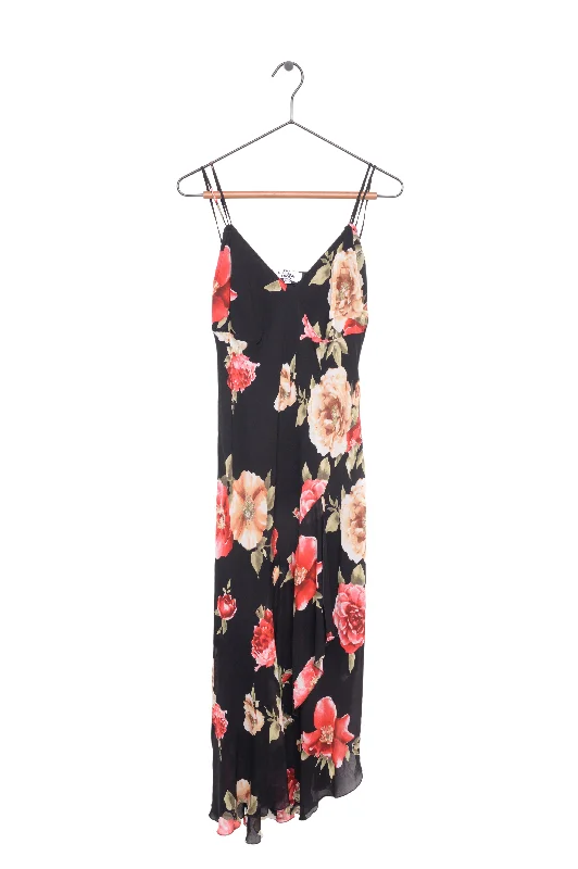 Floral Maxi Dress Pleated Floral Maxi