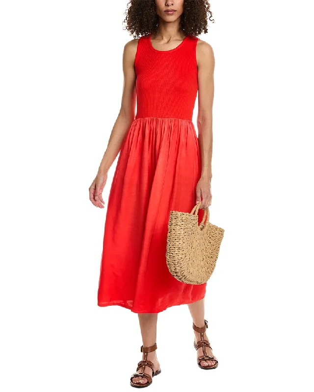 SUNDRY Mix Media Tank Maxi Dress Trendy Maxi Skirt